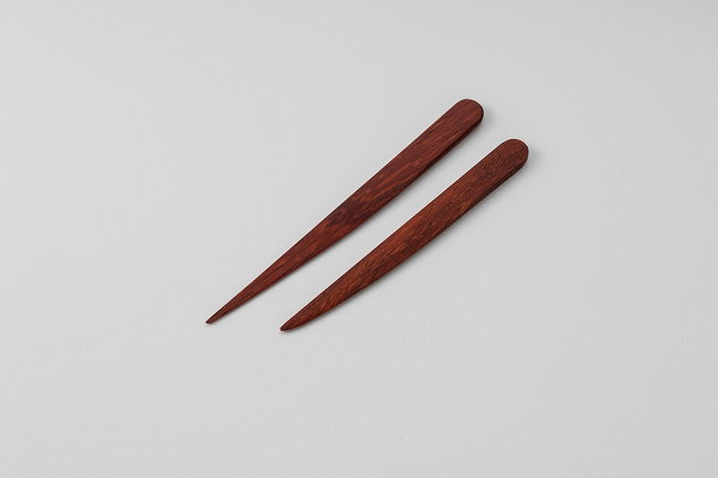 楊枝ナイフ　赤茶色6本セット